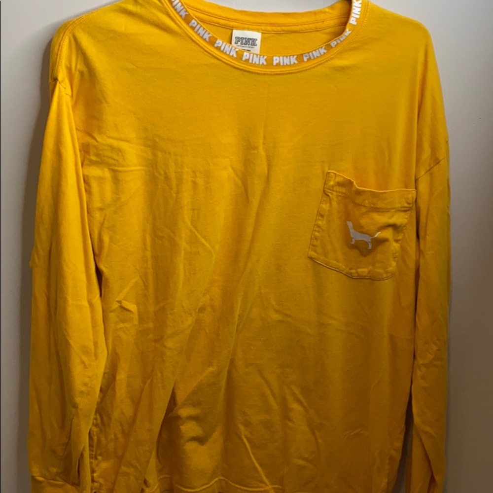 Yellow long sleeve shirt